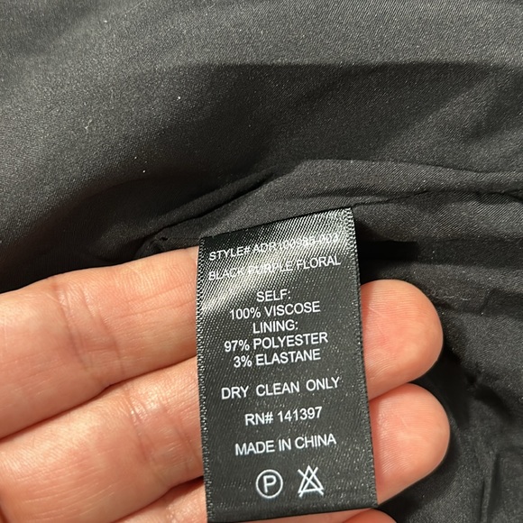 ASTR The Label Black Purple Floral Ruched Mini Dress Size M - Picture 16 of 16